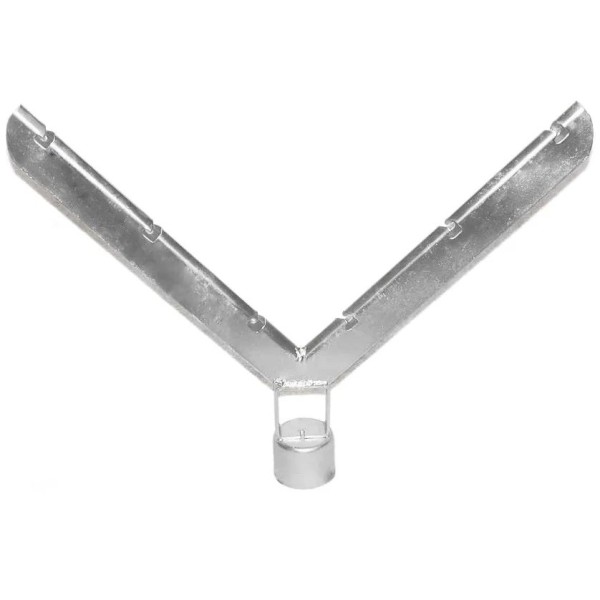 Chain Link 2" x 1 5/8" Domestic Heavy V-Type 6 Strand Barbed Wire Arms (Fits 1 7/8" OD Posts) - 200 lb