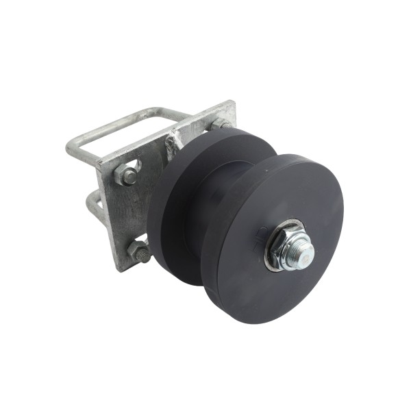 Chain Link 4" Square Post x 2" Square Gate Frame Nylon Cantilever Roller for Sliding Gates (Pressed Steel)