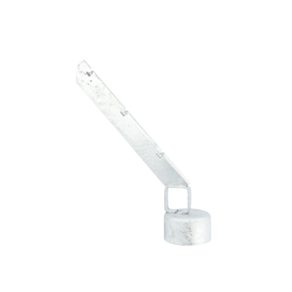 4" x 1 5/8" Domestic Extra Heavy 45° Barbed Wire Arms - Pressed Steel