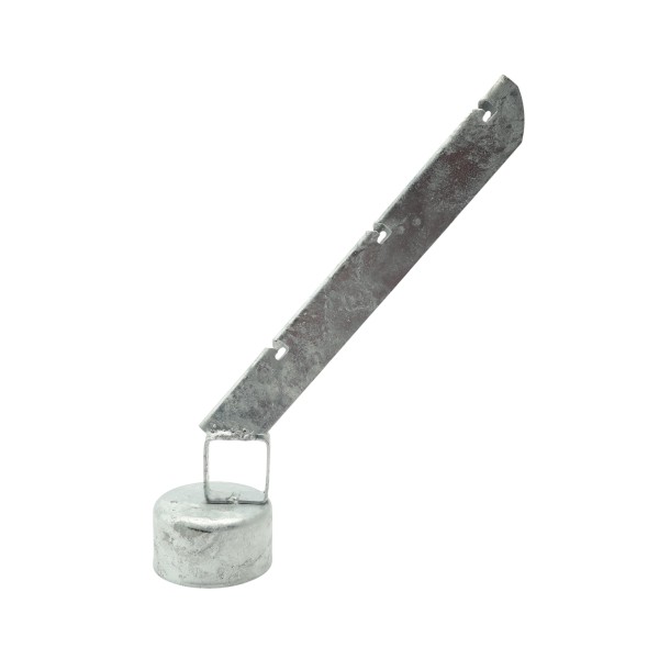 4" x 1 5/8" Domestic Extra Heavy 45° Barbed Wire Arms - Pressed Steel