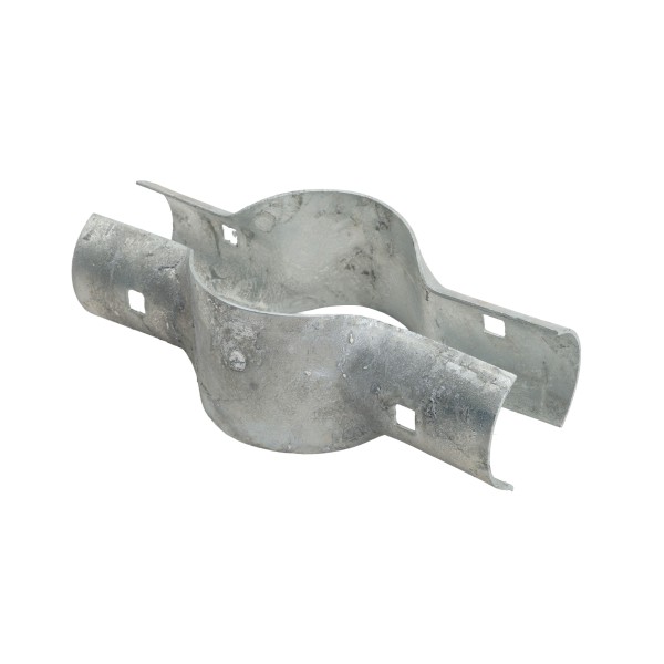 4" Post x 2 1/2" Rail Domestic Line Rail Clamps (Fits 2 3/8" OD Rails)