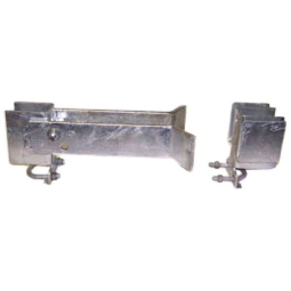 2" Domestic Industrial Double Gate Latches (Fits 1 5/8" OD)