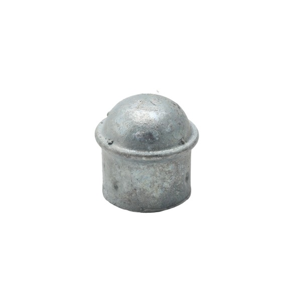 1 3/8" [1 3/8" OD] Domestic Galvanized Round Dome External Fence Post Cap (Pressed Steel - HDG)