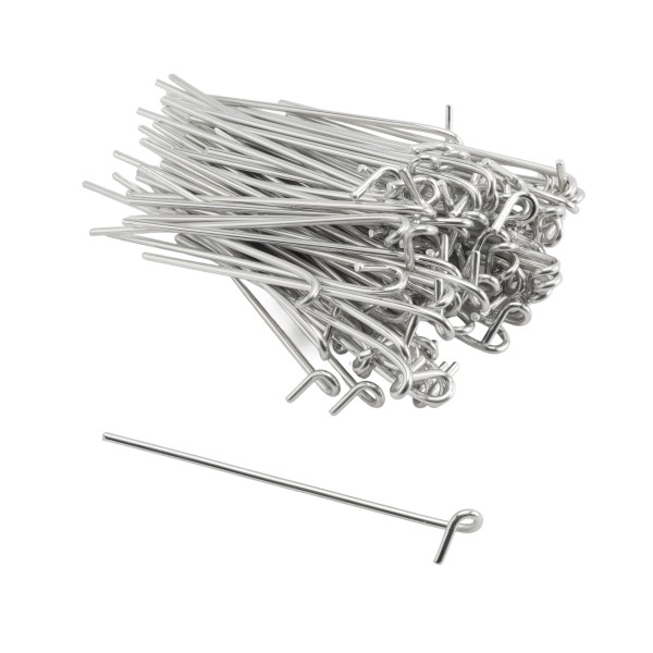 6 1/2" (1 5/8" or 1 7/8" Top Rail) Domestic Chain Link 9 Gauge Pretied Fence Tie | Aluminum - 100 Count