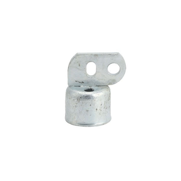 Chain Link 1 5/8" Domestic Brace Rail Ends - Pressed Steel