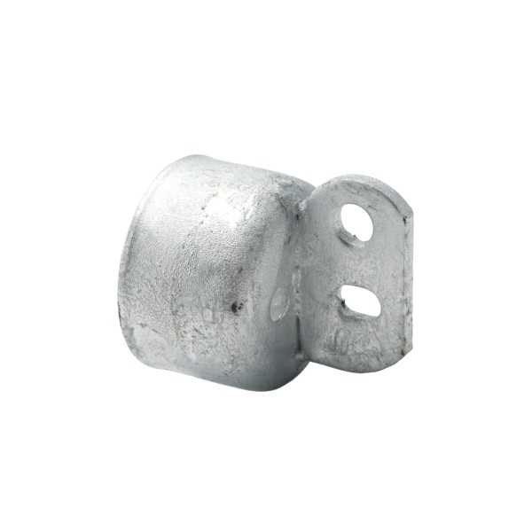 2 1/2" Domestic Brace Rail End - Pressed Steel (Fits 2 3/8" OD)