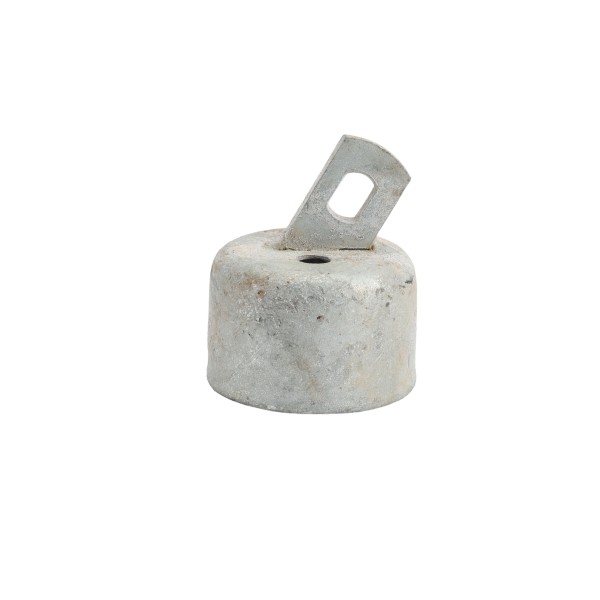Chain Link 2 1/2" Domestic Offset Rail Ends - Pressed Steel (Fits 2 3/8" OD)