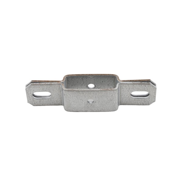 2" Post x 1 1/4" Rail Square Line Rail Clamp Chain Link Galvanized Steel