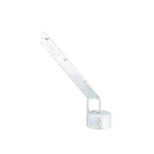 4" x 1 5/8" Domestic Extra Heavy 45° Barbed Wire Arms - Pressed Steel