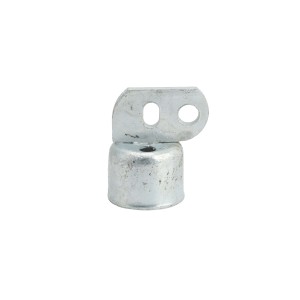 Chain Link 1 5/8" Domestic Brace Rail Ends - Pressed Steel