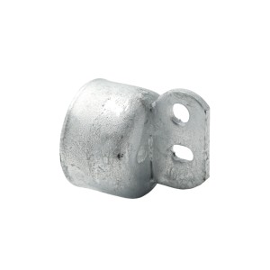 2 1/2" Domestic Brace Rail End - Pressed Steel (Fits 2 3/8" OD)