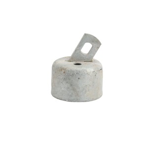 Chain Link 2 1/2" Domestic Offset Rail Ends - Pressed Steel (Fits 2 3/8" OD)