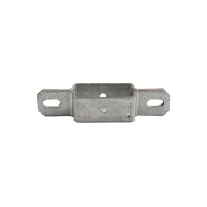 2 1/2" Post x 1 1/4" Rail Square Line Rail Clamp Chain Link Galvanized Steel