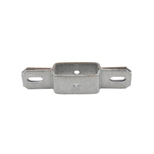 2" Post x 1 1/4" Rail Square Line Rail Clamp Chain Link Galvanized Steel