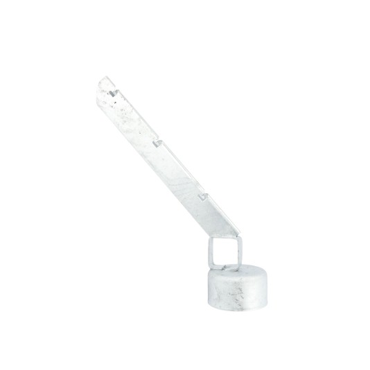 4" x 1 5/8" Domestic Extra Heavy 45° Barbed Wire Arms - Pressed Steel