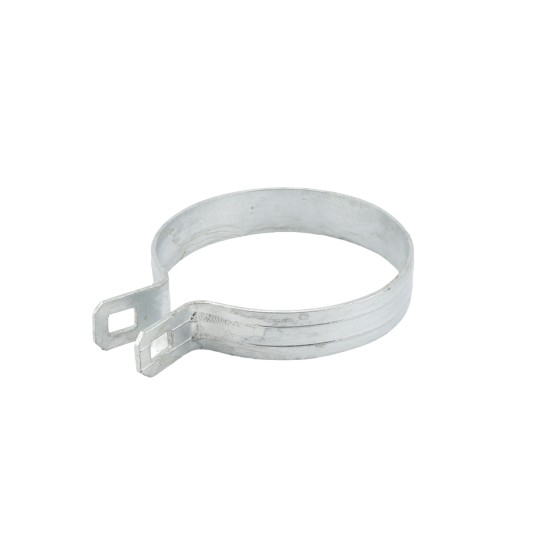 Domestic Chain Link 4" [4" OD] Beveled Brace Band [12 Gauge] - Rail End Band (Galvanized Steel)