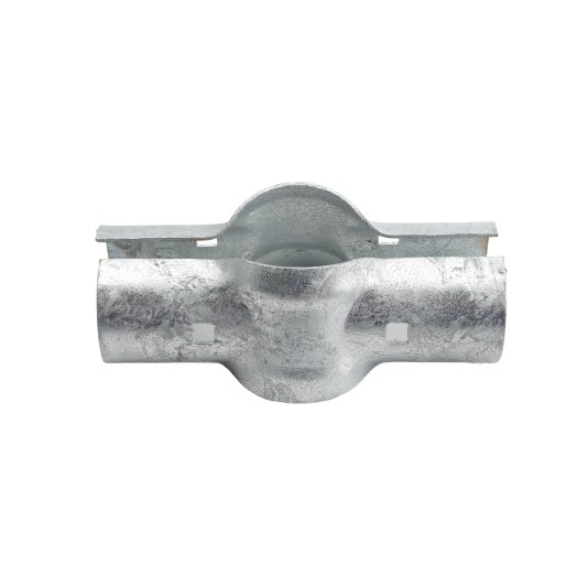 Chain Link 2 1/2" Post x 2" Rail Domestic Line Rail Clamps (Fits 2 3/8" OD Posts and 1 7/8" OD Rails) (Rail Clamps)