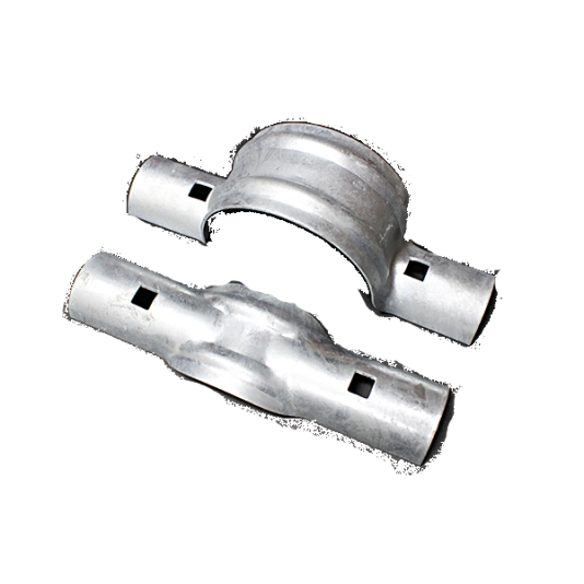 Chain Link 4" Post x 1 5/8" Rail Domestic Line Rail Clamps OFFSET