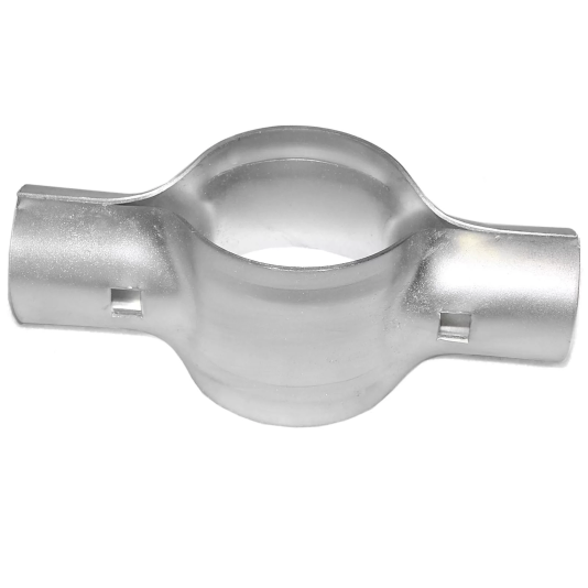 Chain Link 6 5/8" Post x 2 1/2" ( 2 3/8" OD) Rail Domestic Line Rail Clamps 