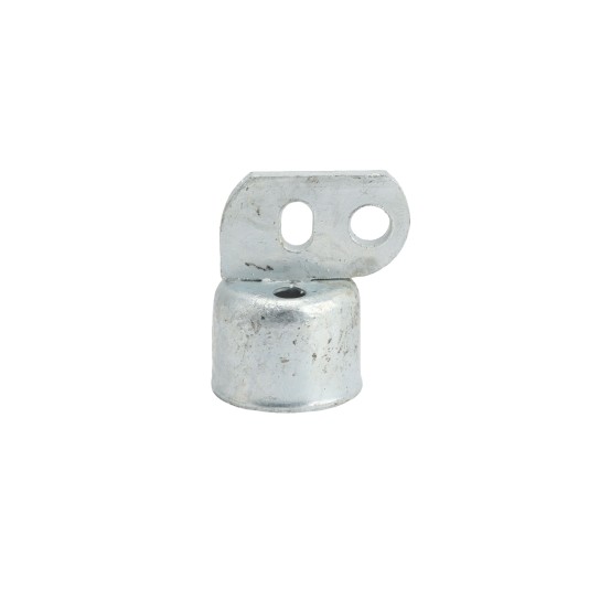 Chain Link 1 5/8" Domestic Brace Rail Ends - Pressed Steel