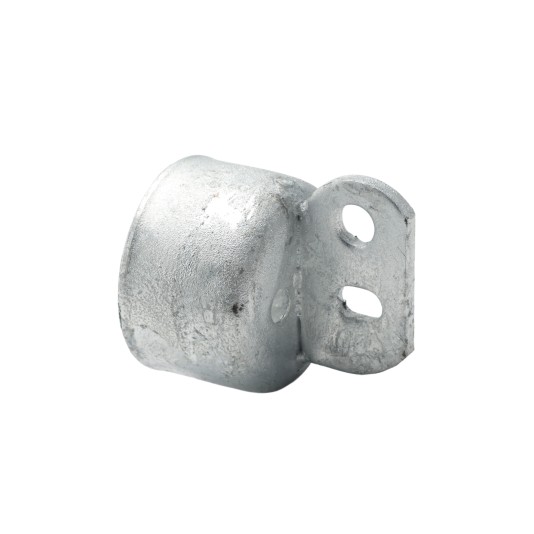 2 1/2" Domestic Brace Rail End - Pressed Steel (Fits 2 3/8" OD)