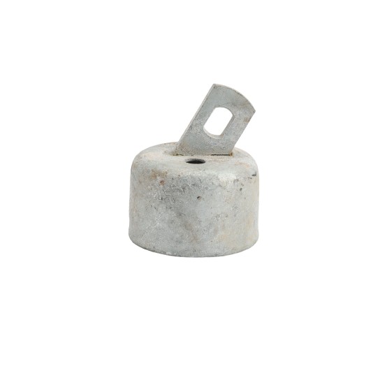 Chain Link 2 1/2" Domestic Offset Rail Ends - Pressed Steel (Fits 2 3/8" OD)