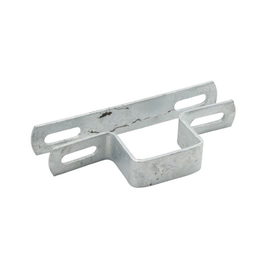 2" Post x 1" Rail Square Welded Wire Clamp Chain Link Galvanized Steel (Welded Wire Clamps)