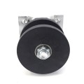 Chain Link 4" Round Post x 2" Square Gate Frame Nylon Cantilever Roller for Sliding Gates (Malleable Steel)