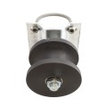 Chain Link 4" Round Post x 2 1/2" [2 3/8" OD] Round Gate Frame Nylon Cantilever Roller for Sliding Gates (Pressed Steel)