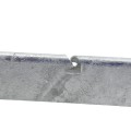 2 1/2" x 1 5/8" Domestic Extra Heavy 45° Barbed Wire Arms - Pressed Steel (Fits 2 3/8" OD Posts) - 250 lb