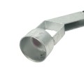 Chain Link 2 1/2" (2 3/8" OD) x 1 5/8" 45 Degree Barbed Wire Arm - Pressed Steel