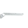 Chain Link 3" x 1 5/8" Domestic Extra Heavy 45 Degree Barbed Wire Arms - Pressed Steel (Fits 2 7/8" OD Posts) - 250 lb