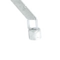 Chain Link 3" x 1 5/8" Domestic Extra Heavy 45 Degree Barbed Wire Arms - Pressed Steel (Fits 2 7/8" OD Posts) - 250 lb