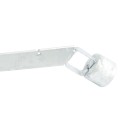 Chain Link 3" x 1 5/8" Domestic Extra Heavy 45 Degree Barbed Wire Arms - Pressed Steel (Fits 2 7/8" OD Posts) - 250 lb