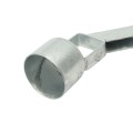 Chain Link 3" (2 7/8" OD) x 1 5/8" 45 Degree Barbed Wire Arm - Pressed Steel