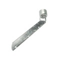 Chain Link 3" (2 7/8" OD) x 1 5/8" 45 Degree Barbed Wire Arm - Pressed Steel