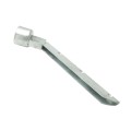 Chain Link 3" (2 7/8" OD) x 1 5/8" 45 Degree Barbed Wire Arm - Pressed Steel