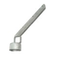 Chain Link 3 1/2" x 1 5/8" 45 Degree Barbed Wire Arm - Pressed Steel