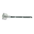 Chain Link 4" x 1 5/8" 45 Degree Barbed Wire Arm - Pressed Steel