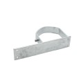 Chain Link 4" Domestic Heavy End Wood Fence Adapters with Set Screws
