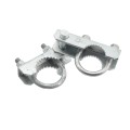Chain Link 2 1/2" Domestic 180 Degree Swing Gate Hinges - Pressed Steel (Fits 2 3/8" OD Posts)