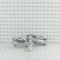 Chain Link 2 1/2" Domestic 180 Degree Swing Gate Hinges - Pressed Steel (Fits 2 3/8" OD Posts)