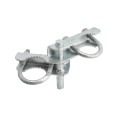 Chain Link 2 1/2" Domestic 180 Degree Swing Gate Hinges - Pressed Steel (Fits 2 3/8" OD Posts)