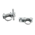 Chain Link 2 1/2" Domestic 180 Degree Swing Gate Hinges - Pressed Steel (Fits 2 3/8" OD Posts)