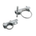 4 1/2" Domestic Chain Link 180 Degree Swing Gate Hinge | Pressed Steel