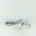 4 1/2" Domestic Chain Link 180 Degree Swing Gate Hinge | Pressed Steel