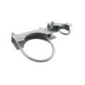 Chain Link 6 5/8" Domestic 180 Degree Swing Gate Hinges - Pressed Steel