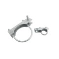 Chain Link 6 5/8" Domestic 180 Degree Swing Gate Hinges - Pressed Steel