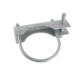 Chain Link 6 5/8" Domestic 180 Degree Swing Gate Hinges - Pressed Steel