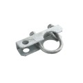 Chain Link 6 5/8" Domestic 180 Degree Swing Gate Hinges - Pressed Steel